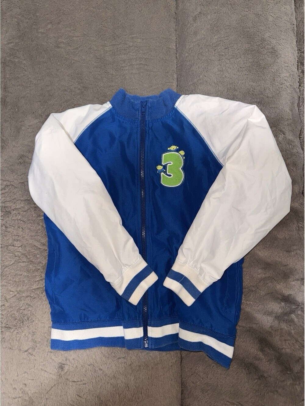 Disney Toy Story Boys 7/8 Jacket Full Zip Blue White Pixar